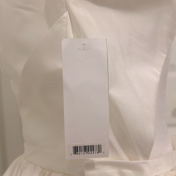 Amsale Little White Dress LW212 NWT Size 8 In Ivory White Anthropologie Bhldn - Picture 11 of 14